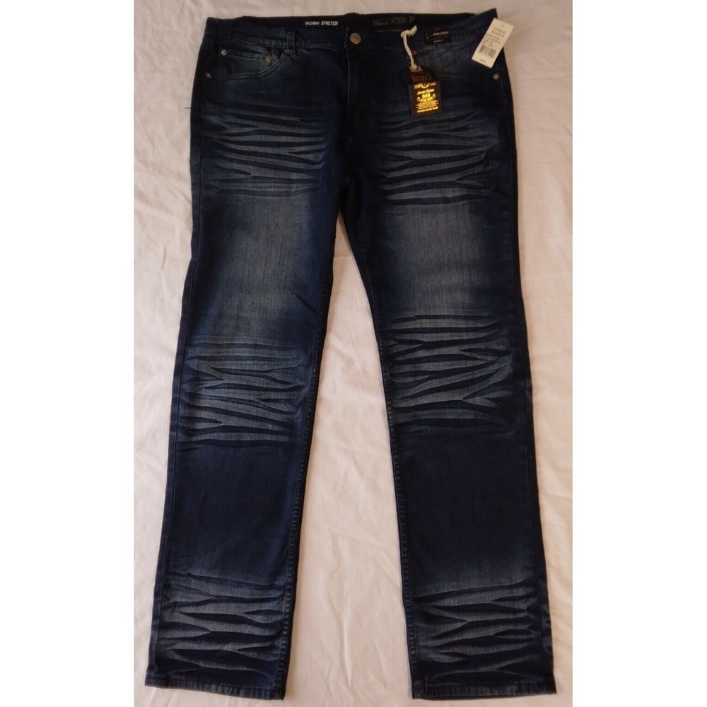Indigo People Dexter Skinny Stretch Denim Jeans Pants Mens Size 38 x 32 - Picture 2 of 11